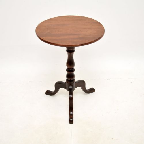 Antique Georgian Mahogany Tilt Top Occasional Table
