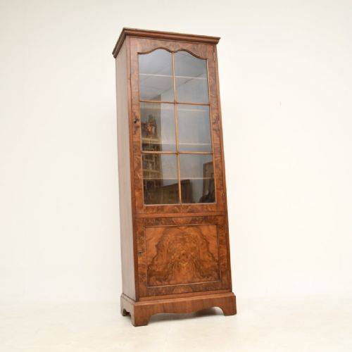 Antique Burr Walnut Bookcase
