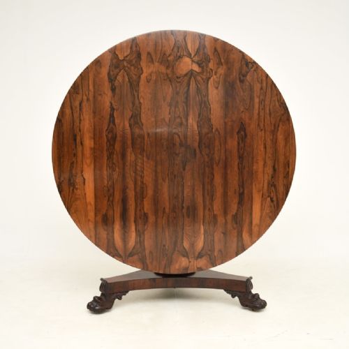 fig 1. Antique William IV Rosewood Tilt Top Dining Table