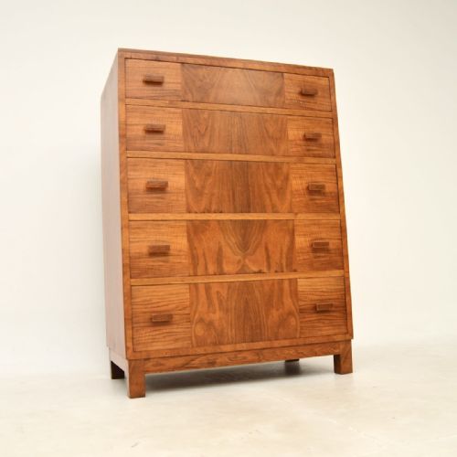 Art Deco Walnut Chest of Drawers by Heal’s
