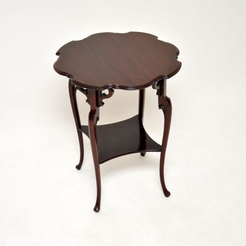 Antique Edwardian Mahogany Occasional Side Table

