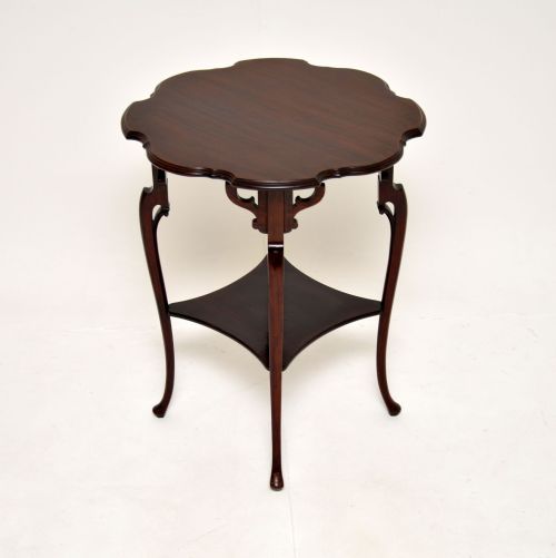 fig 1. Antique Edwardian Mahogany Occasional Side Table