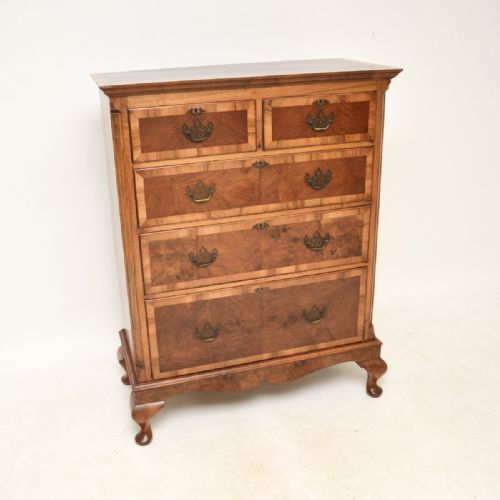 Antique Burr Walnut Chest of Drawers
