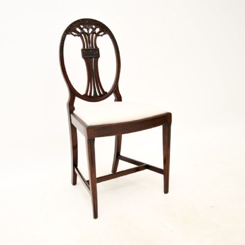 fig 1. Set of Eight Antique Mahogany Dining Chairs
