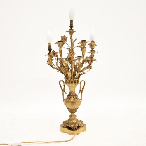fig 1. Antique French Gilt Bronze Table Lamp