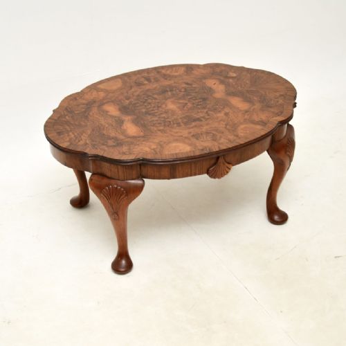 Antique Burr Walnut Coffee Table

