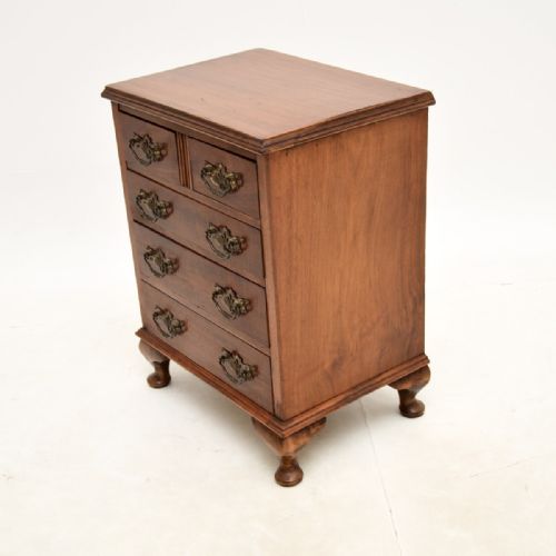 ANTIQUE WALNUT CHEST OF DRAWERS - ADDITIONAL PHOTO 8