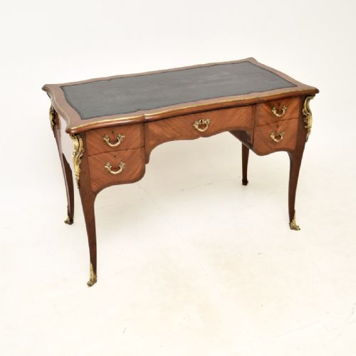 Antique French Walnut Bureau Plat Desk
