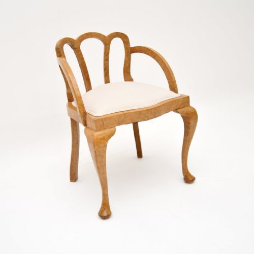 Antique Walnut Dressing Table Stool

