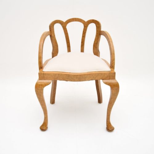 fig 1. Antique Walnut Dressing Table Stool