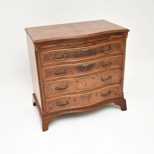 Antique Georgian Style Burr Walnut Chest of Drawers
