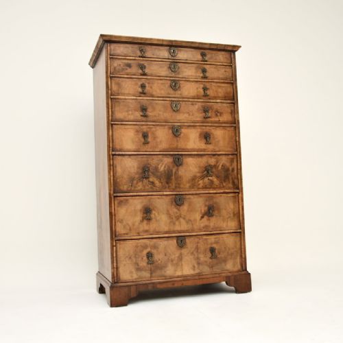Antique Figured Walnut Chest of Drawers
