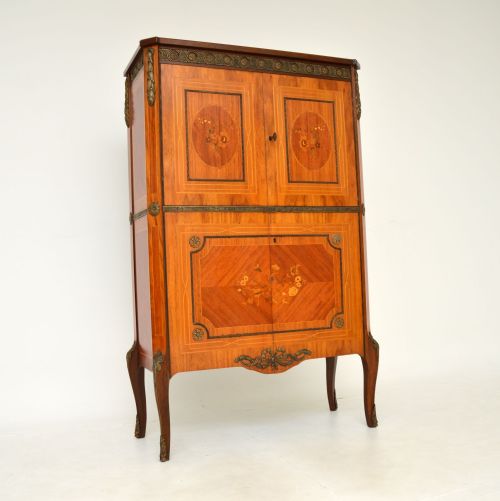 Antique French Inlaid Marquetry Drinks Cabinet
