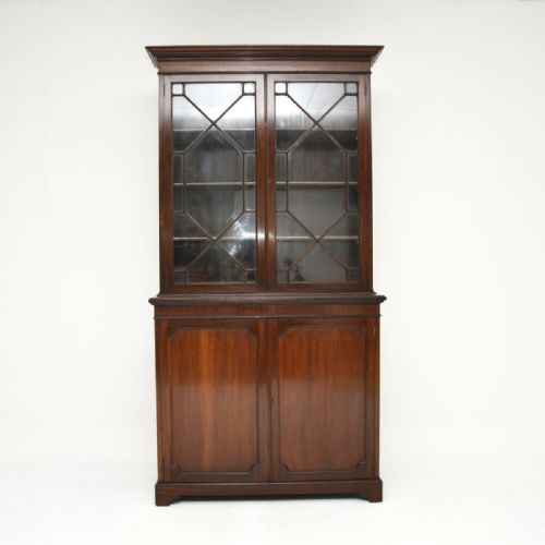 fig 1. Antique Edwardian Mahogany Bookcase