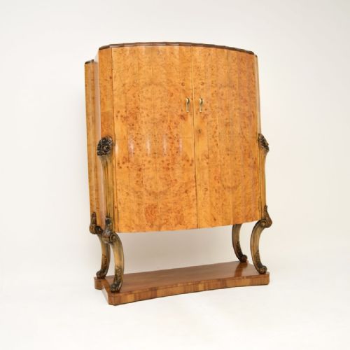 Art Deco Burr Walnut Cocktail Cabinet by Epstein

