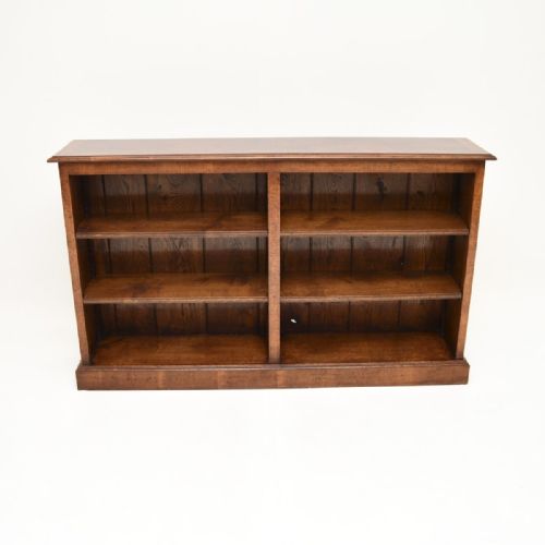 fig 1. Antique Burr Walnut Open Bookcase