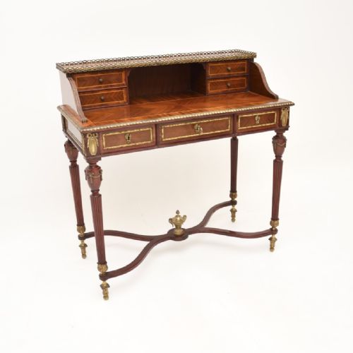Antique French Inlaid Kingwood Escritoire Desk