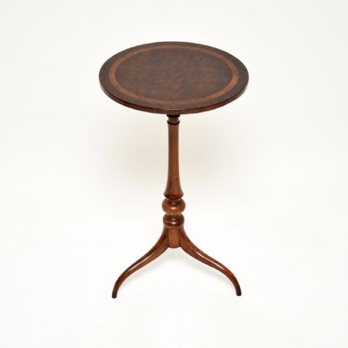 fig 1. Antique Regency Inlaid Walnut Occasional Side Table