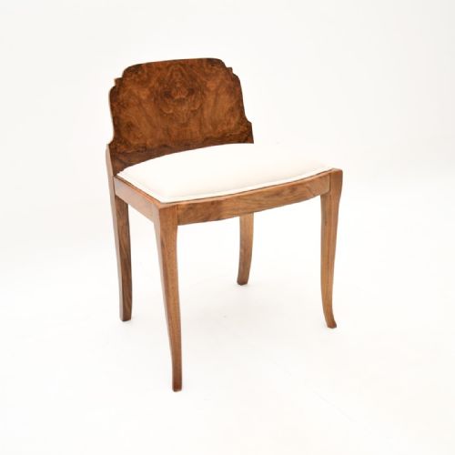 Art Deco Burr Walnut Stool
