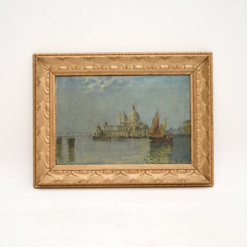 Antique 19th Century Venetian Oil Painting
