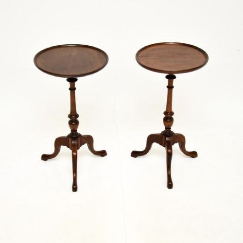 Pair of Antique Mahogany Wine Tables
