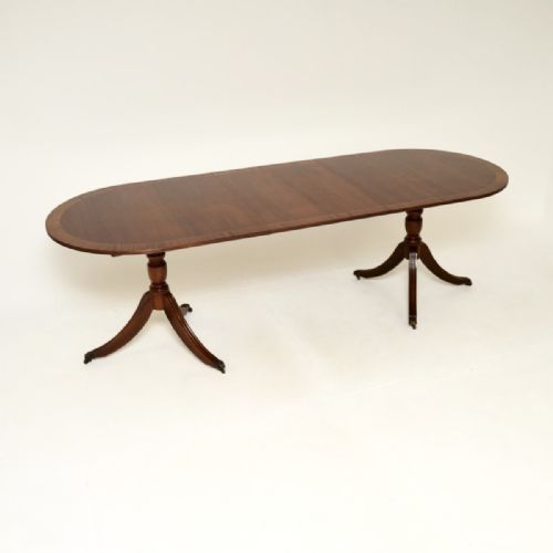 Antique Regency Style Mahogany Extending Dining Table
