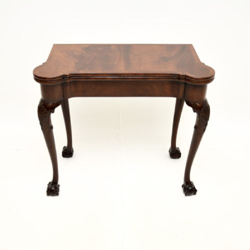 fig 1. Antique Mahogany Card / Console Table