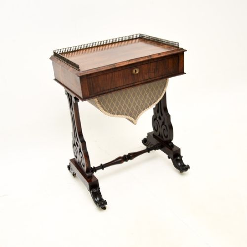 Antique Victorian Rosewood Side Table
