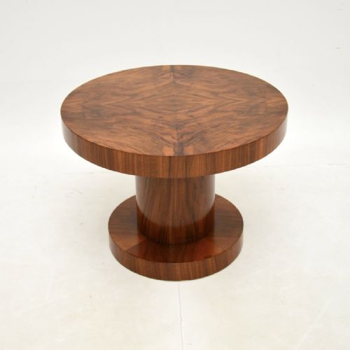 Art Deco Burr Walnut Occasional Side Table
