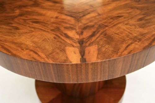 fig 1. Art Deco Burr Walnut Occasional Side Table
