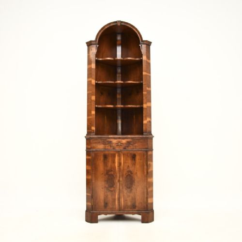fig 1. Antique Yew Wood Corner Cabinet