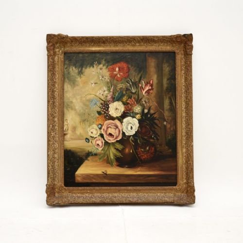 Antique Still Life Oil Painting on Canvass by Jay Ward
