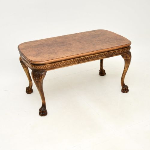 Antique Burr Walnut Coffee Table

