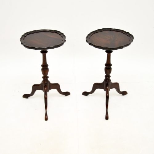 Pair of Antique Mahogany Wine Tables
