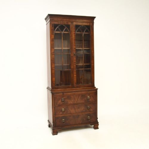 Antique Georgian Style Mahogany Bookcase
