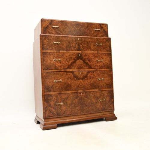 Art Deco Burr Walnut Chest of Drawers
