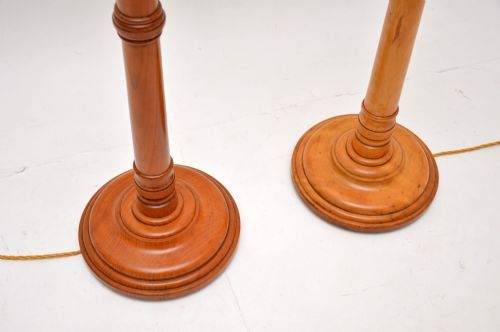 PAIR OF ANTIQUE VICTORIAN FLOOR LAMPS - ADDITIONAL PHOTO 6