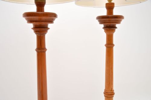 PAIR OF ANTIQUE VICTORIAN FLOOR LAMPS - ADDITIONAL PHOTO 7