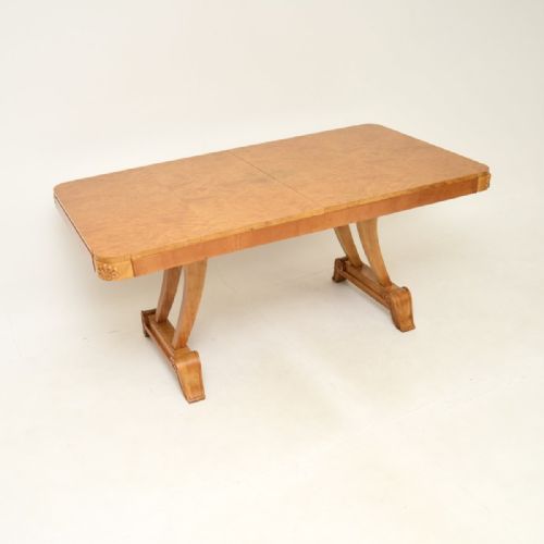 fig 3. Art Deco Burr Walnut Dining Table and Chairs by Hille