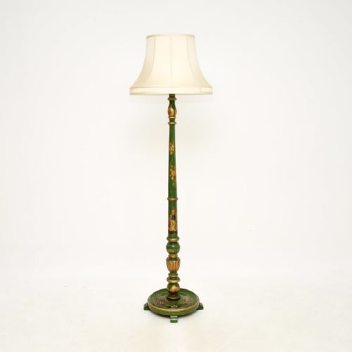 fig 1. Antique Lacquered Chinoiserie Floor Lamp