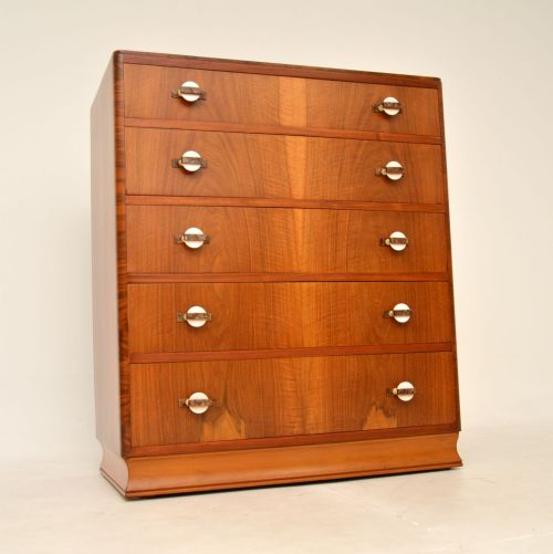 Art Deco Walnut Chest of Drawers
