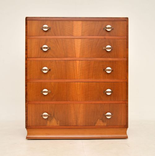 fig 1. Art Deco Walnut Chest of Drawers
