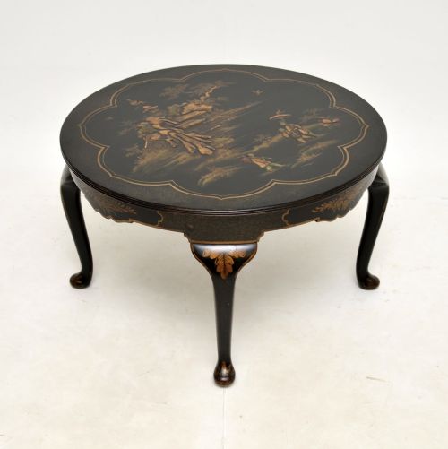 Antique Lacquered Chinoiserie Coffee Table
