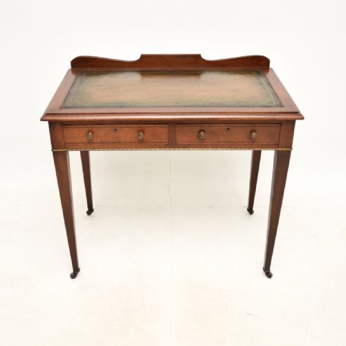 fig 1. Antique Edwardian Mahogany Writing Table