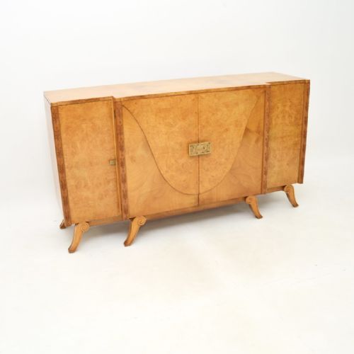 Art Deco Burr Walnut Sideboard by Hille
