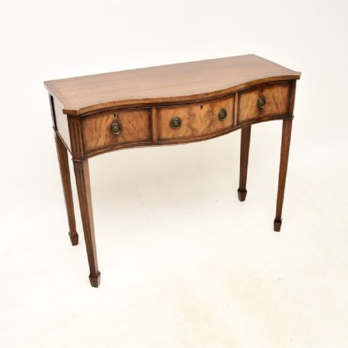 Antique Edwardian Mahogany Console Side Table