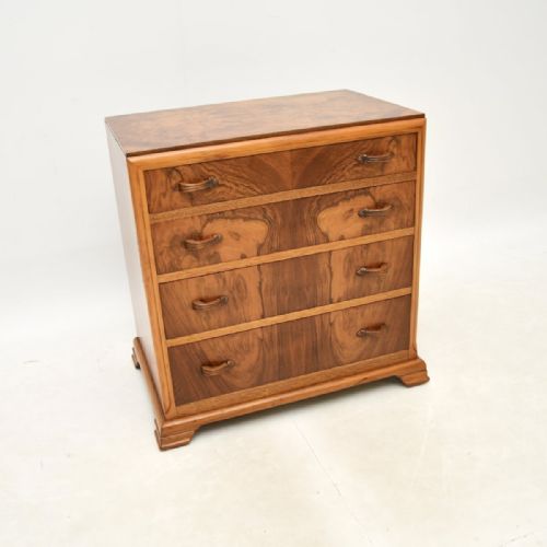 Art Deco Figured Walnut Chest of Drawers
