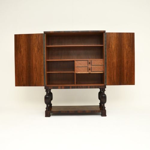 fig 1. Swedish Vintage Inlaid Rosewood Cabinet