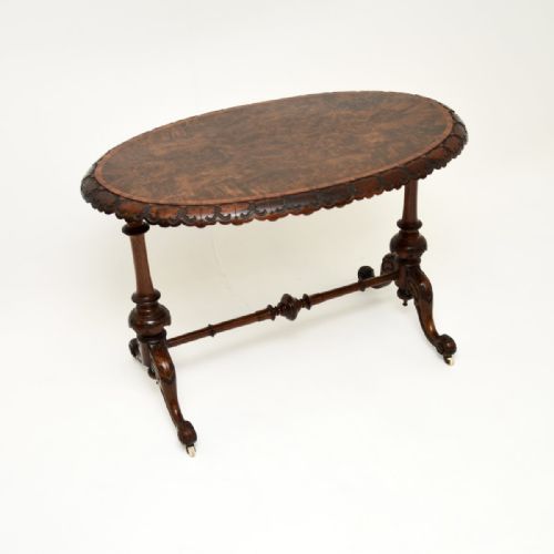 Antique Victorian Burr Walnut Occasional Table
