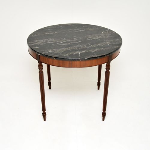 fig 1. Antique Marble Top Dining Table
